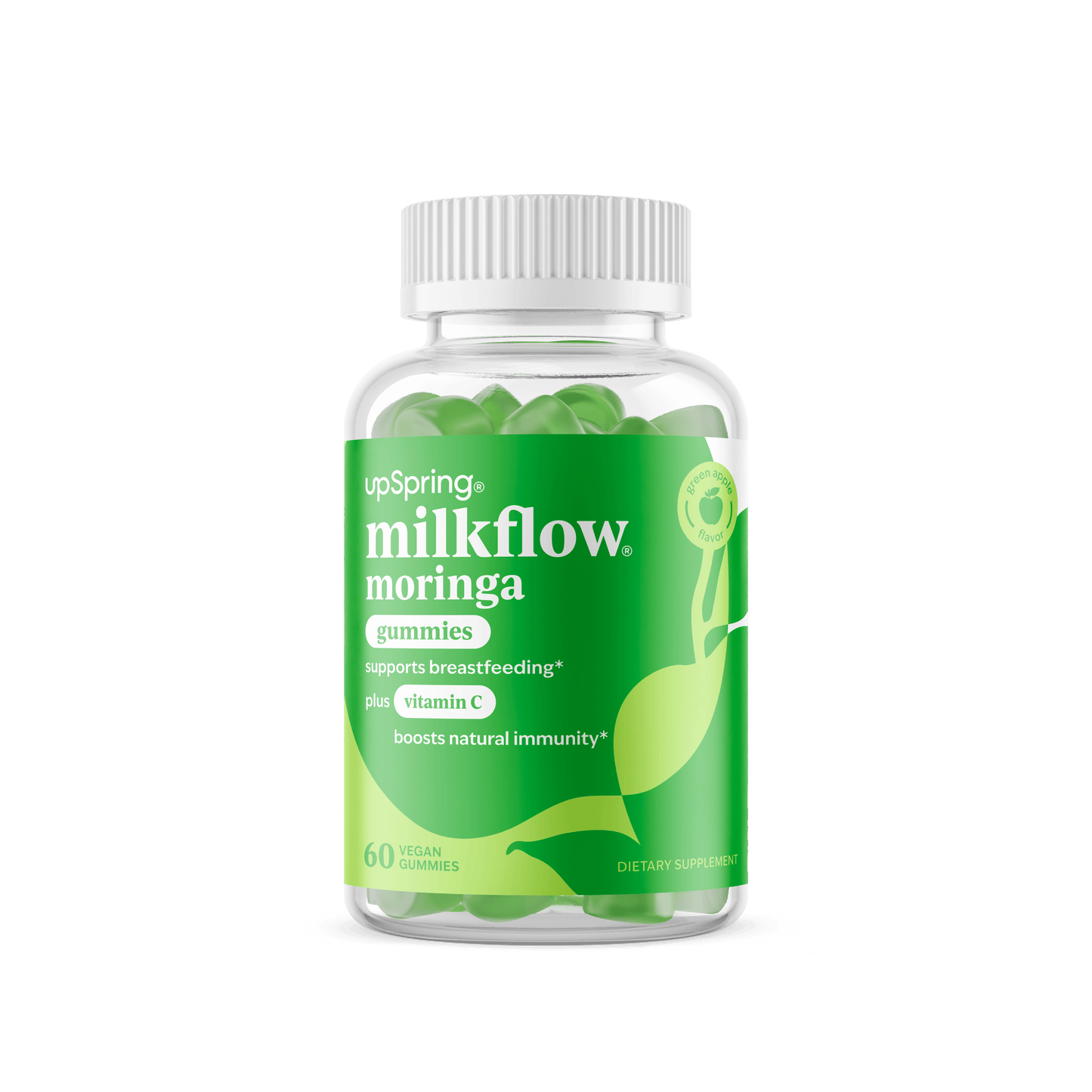 Milkflow Moringa Lactation Gummies Green Apple Flavor