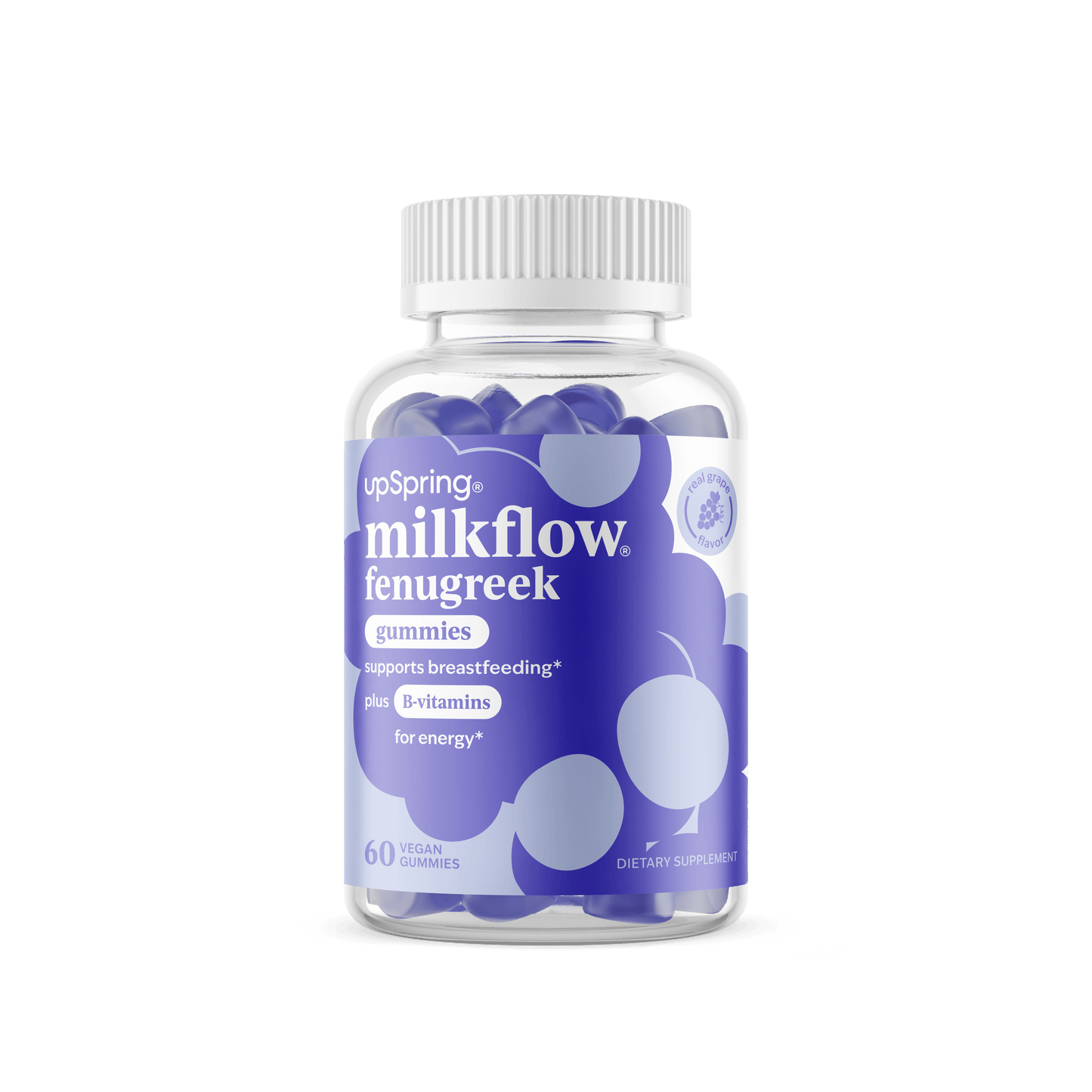 Milkflow Fenugreek Lactation Gummies Grape Flavor