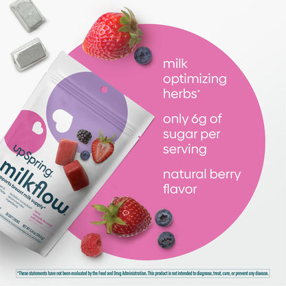 Milkflow® Breastfeeding Soft Chews, Berry Flavor, 28 Ct