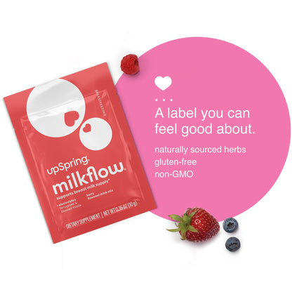 Milkflow® + Electrolytes Drink Mix, Berry, 16 ct