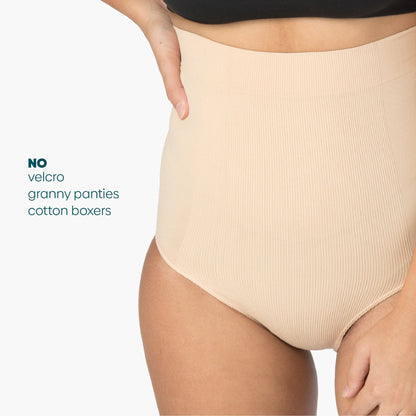 Post Baby panty in nude color without velcro
