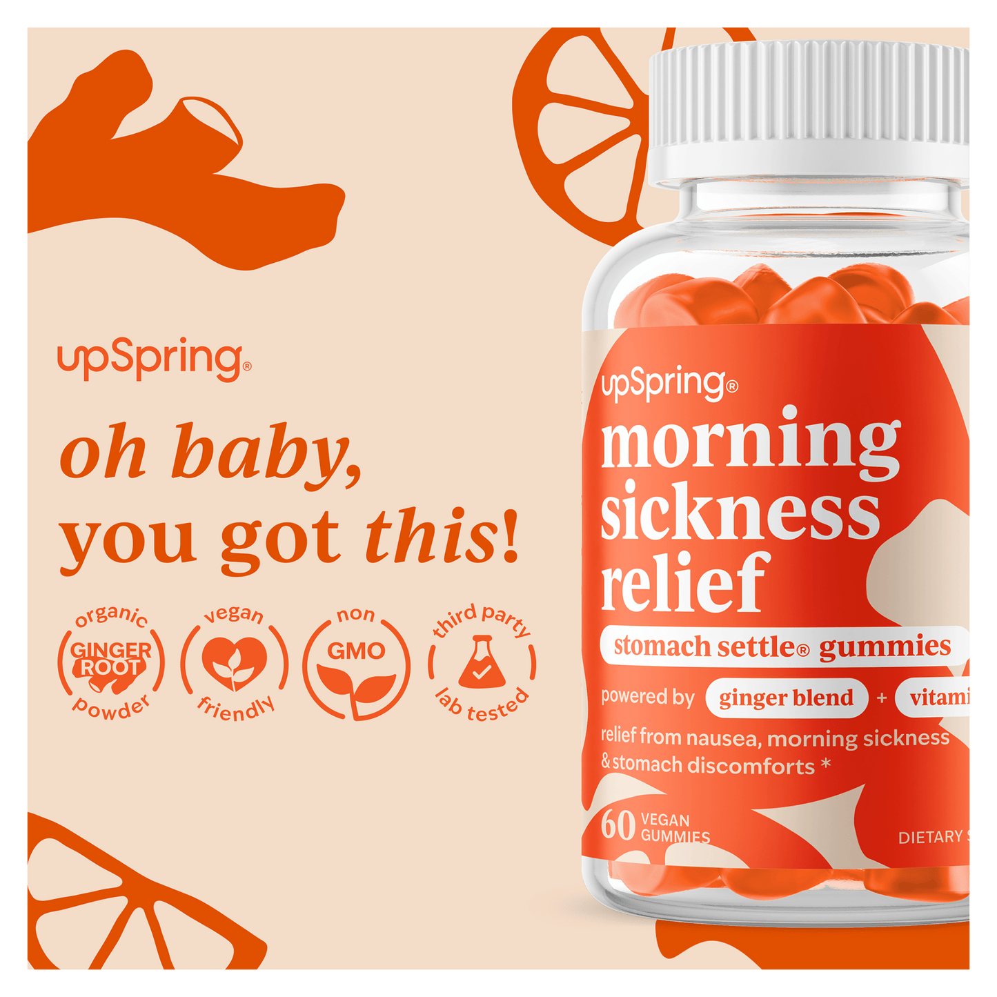 UpSpring Stomach Settle® Morning Sickness Gummies