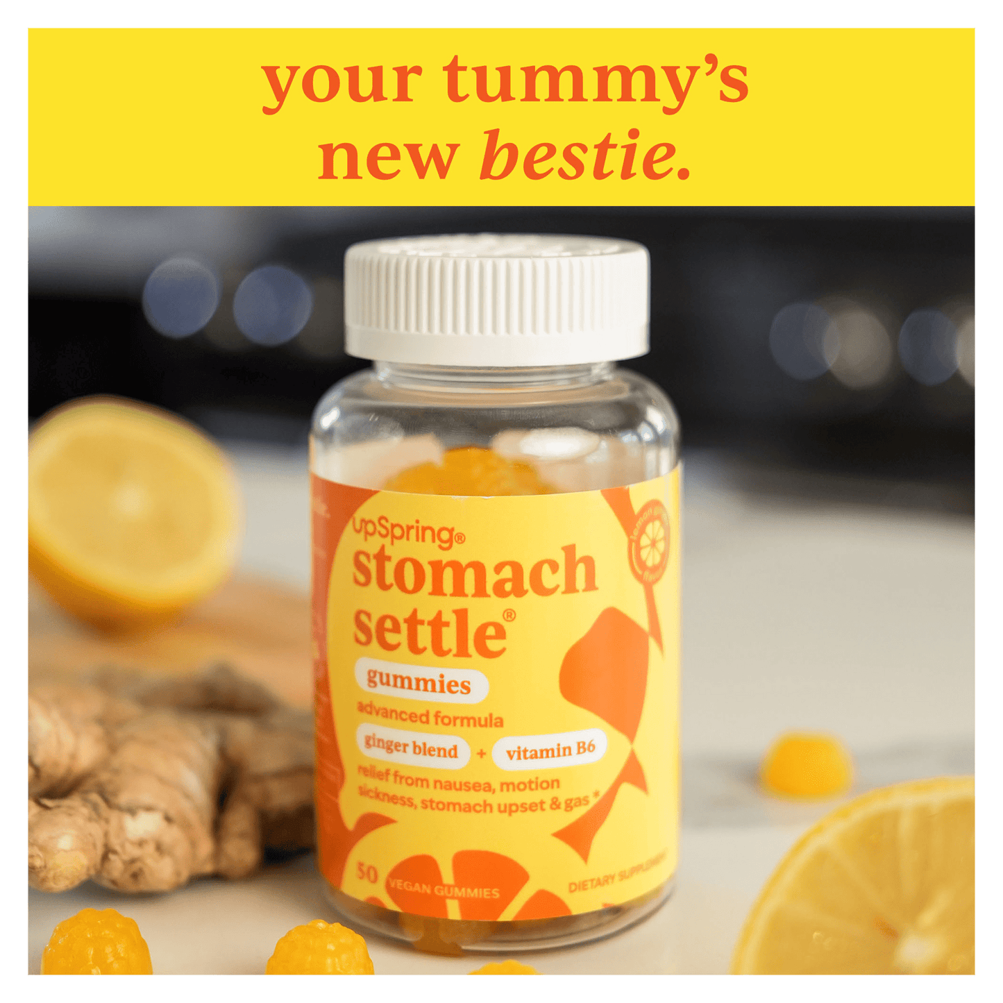 UpSpring Stomach Settle® Gummies 40ct